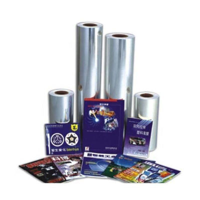 BOPP Plain Film Jumbo Roll PVDC พลาสติกสับสับสับฟิล์มพื้นฐานความร้อนโดยไม่มีกาว 12-80um