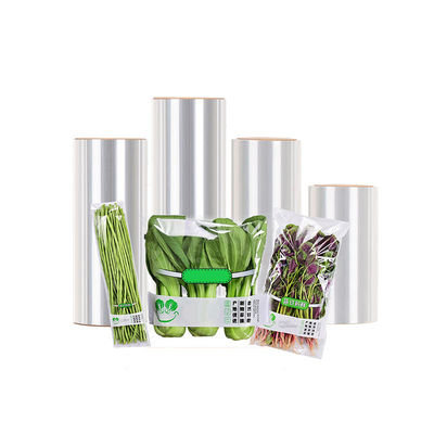 BOPP Plain Film Jumbo Roll PVDC พลาสติกสับสับสับฟิล์มพื้นฐานความร้อนโดยไม่มีกาว 12-80um