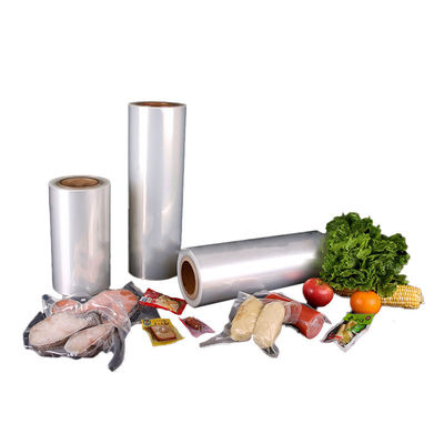 ฟิล์มบรรจุกระเป๋าสะอาดแบบยืดหยุ่น Tube Roll Tubular PA PE พลาสติกฟิล์มขยายอาหาร