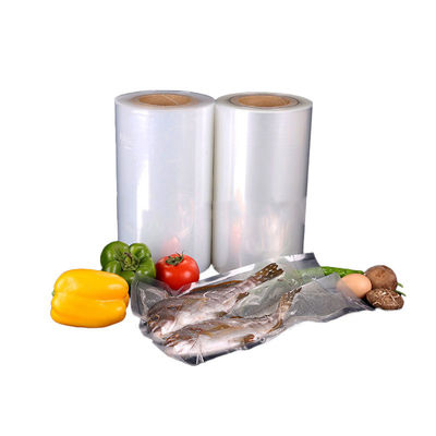 ฟิล์มบรรจุกระเป๋าสะอาดแบบยืดหยุ่น Tube Roll Tubular PA PE พลาสติกฟิล์มขยายอาหาร
