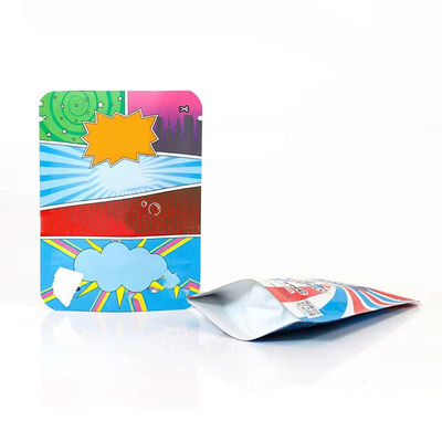 Ziplock ป้องกันกลิ่น ยืนขึ้นกระเป๋า กระเป๋าพิมพ์ตามสั่งสําหรับบรรจุอาหาร