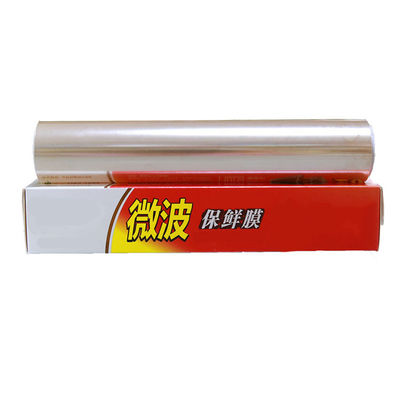 เครื่องอบไมโครเวฟ PVDC Cling Film Box สําหรับครัวเรือนอาหาร