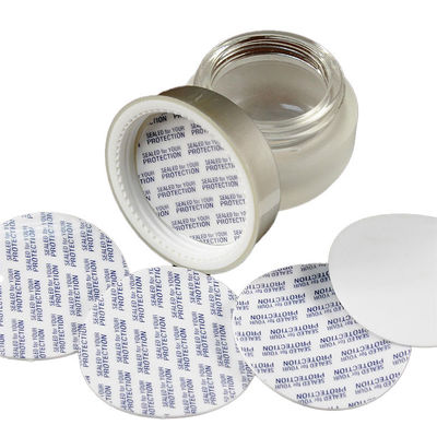 พลาสติก PVDC Foam Skim Seal Cap Liner สําหรับกระปุกกระปุกกระปุก