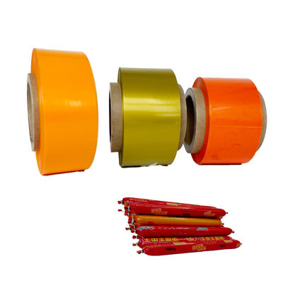 โลโก้ที่กําหนดเอง PVDC Base พลาสติกซอสเจจ์เคสฟิล์ม ความโปร่งใสสูง